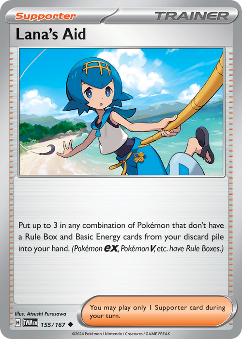 Lana's Aid 155/167 Uncommon Twilight Masquerade Reverse Holo