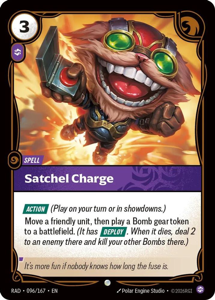 Satchel Charge 096/167 Common Radiance