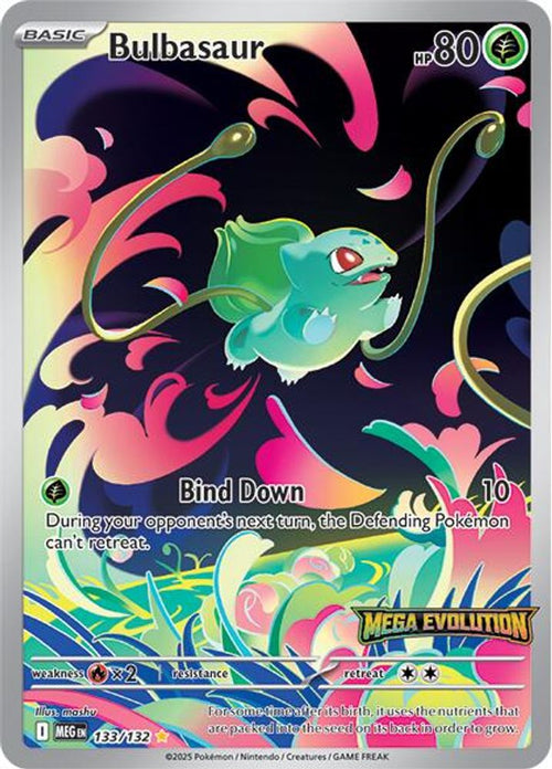 Bulbasaur (Mega Evolution Stamped) 133/132 Holo