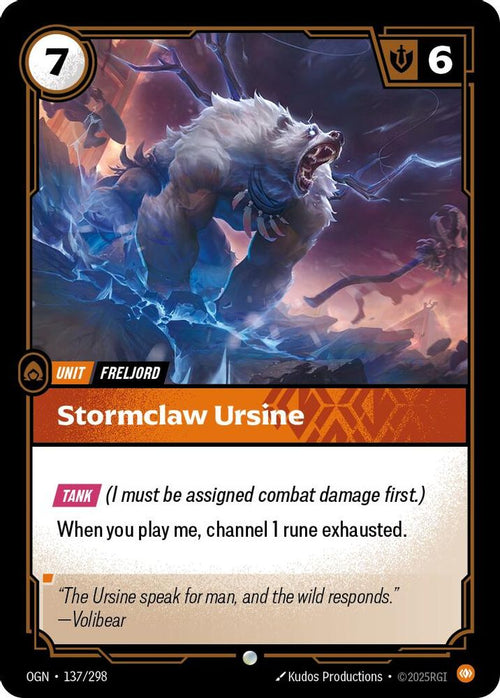 Stormclaw Ursine 137/298 Common Origins