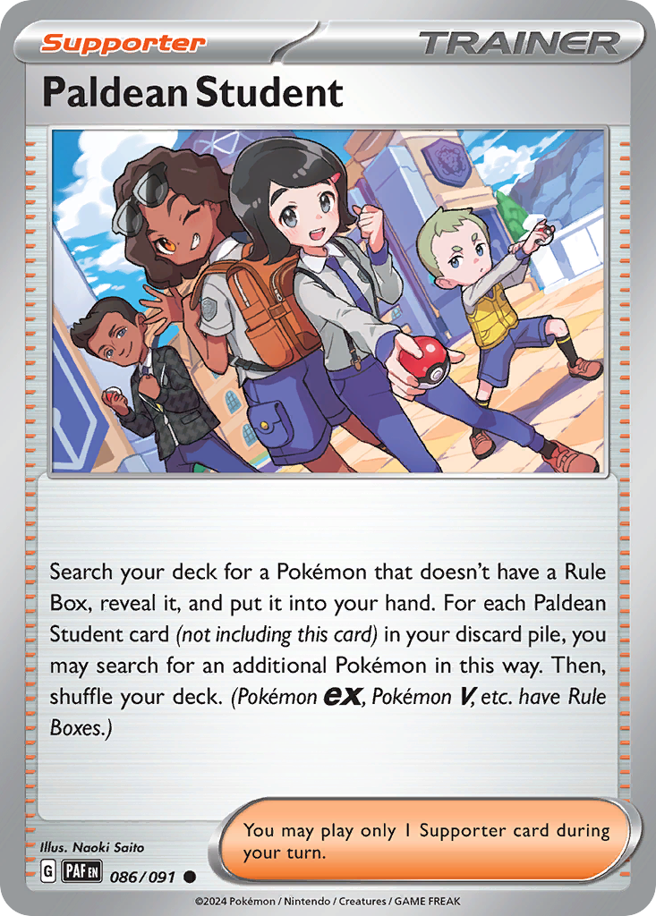 Paldean Student 086/091 Common Paldean Fates