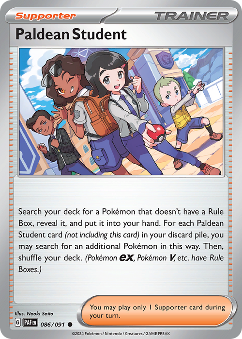 Paldean Student 086/091 Common Paldean Fates