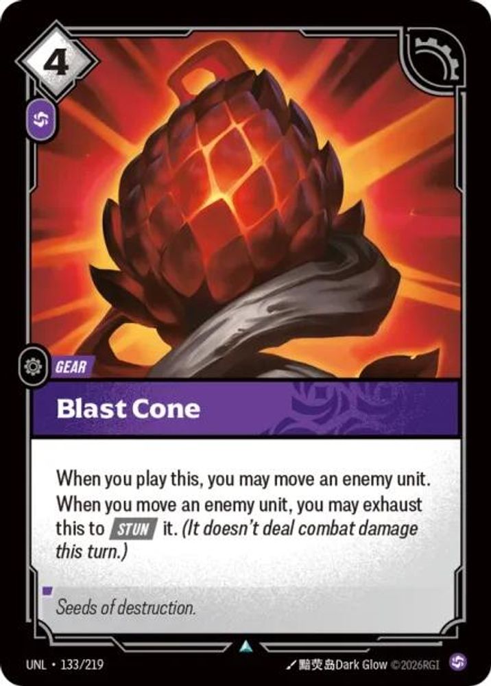 Blast Cone 133/219 Uncommon Unleashed