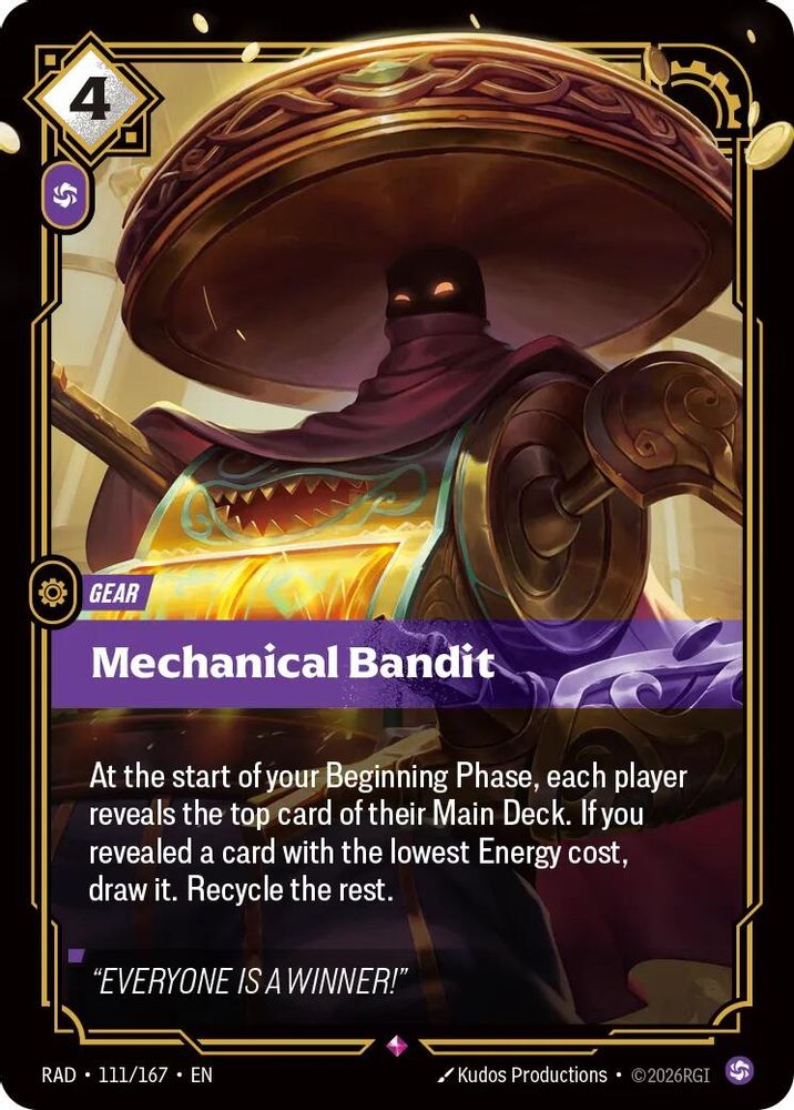 Mechanical Bandit 111/167 Rare Radiance Foil