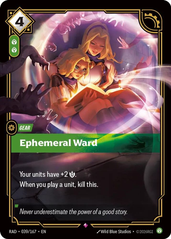 Ephemeral Ward 039/167 Rare Radiance Foil