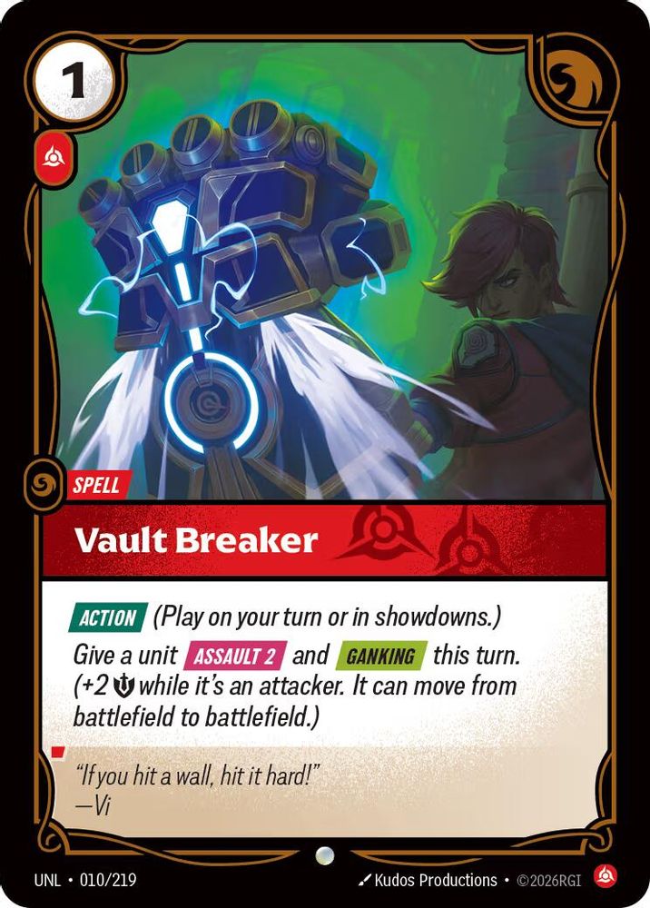 Vault Breaker 010/219 Common Unleashed