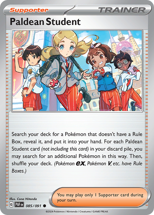 Paldean Student 085/091 Common Paldean Fates