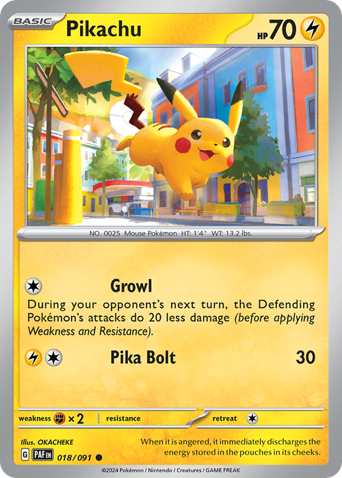 Pikachu 018/091 Common Paldean Fates