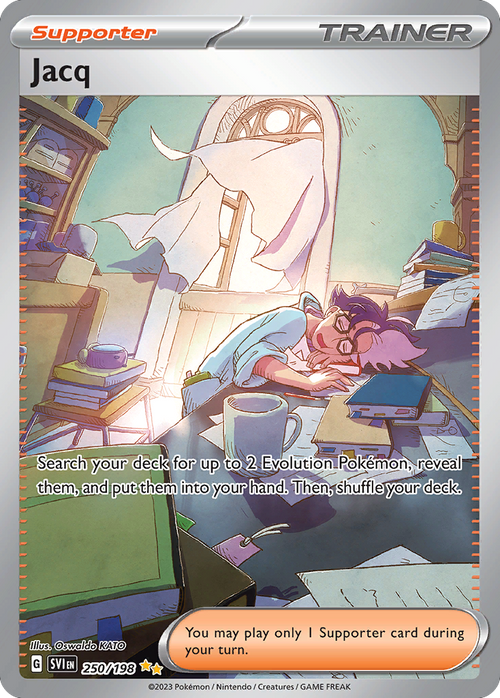 Jacq 250/198 Special Illustration Rare Scarlet & Violet Pokemon Holo NM