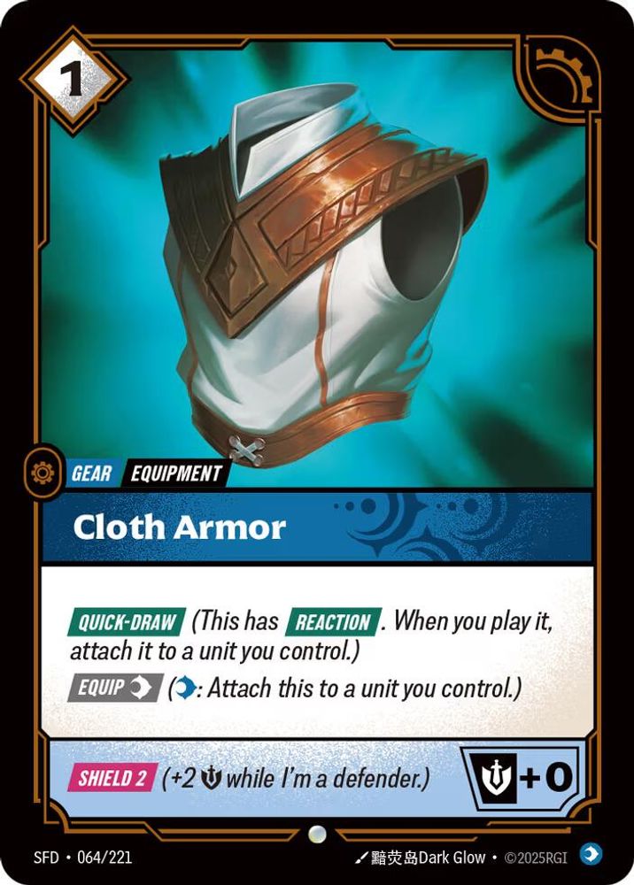 Cloth Armor 064/221 Common Spiritforged