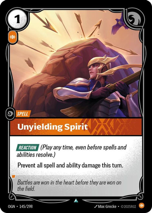 Unyielding Spirit 145/298 Uncommon Origins