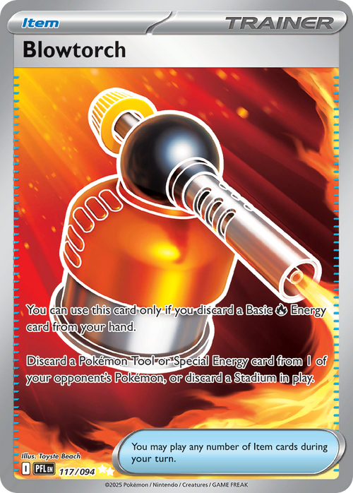 Blowtorch 117/094 Ultra Rare Phantasmal Flames Holo