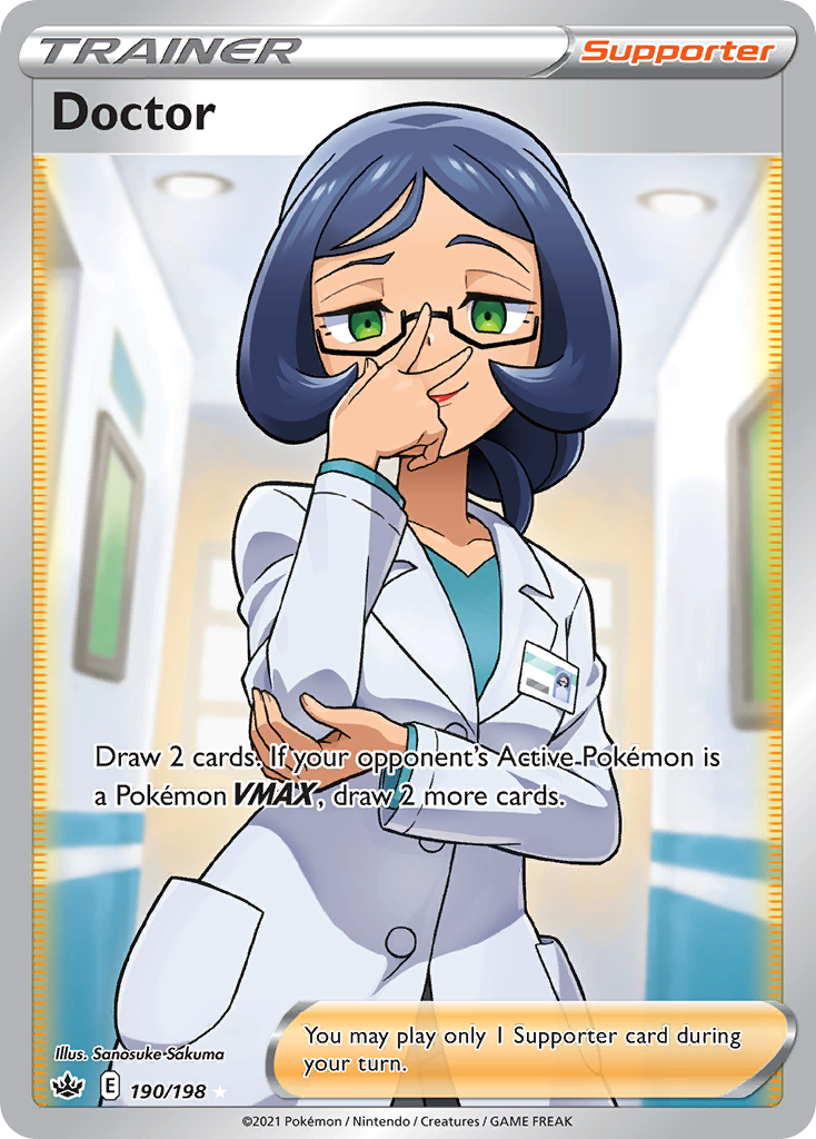 Doctor 190/198 Ultra Rare Chilling Reign Pokemon Holo NM