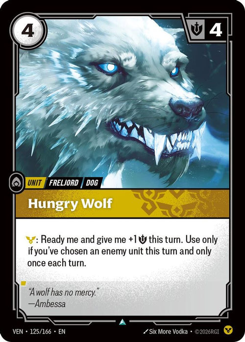Hungry Wolf 125/166 Uncommon Vendetta