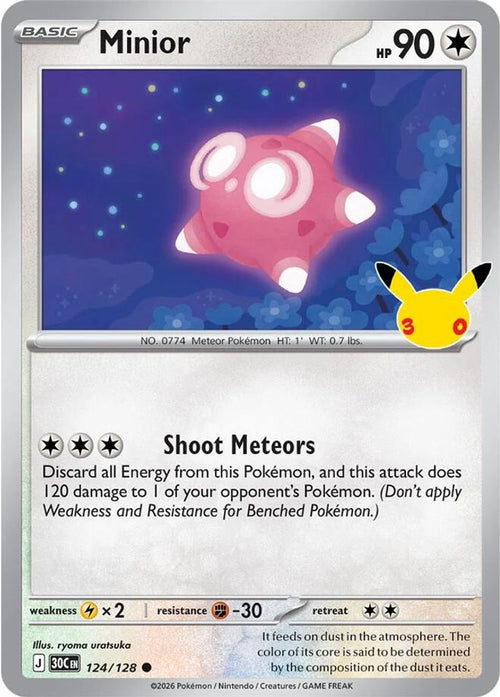 Minior 124/128 ME: 30th Celebration Holo