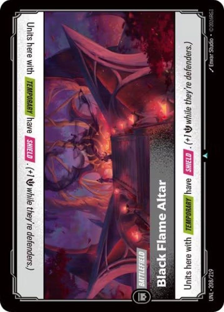 Black Flame Altar 208/219 Uncommon Unleashed