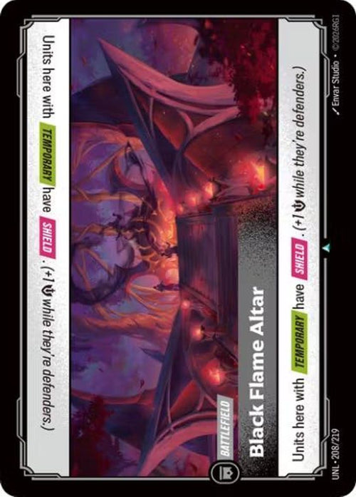 Black Flame Altar 208/219 Uncommon Unleashed