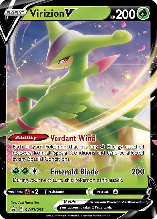 Virizion V SWSH295 Holo Promo Sword & Shield Promo