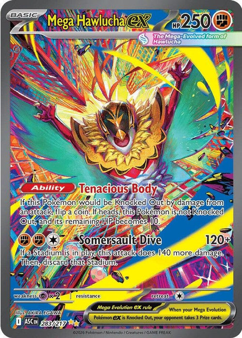 Mega Hawlucha ex 283/217 Ascended Heroes Holo