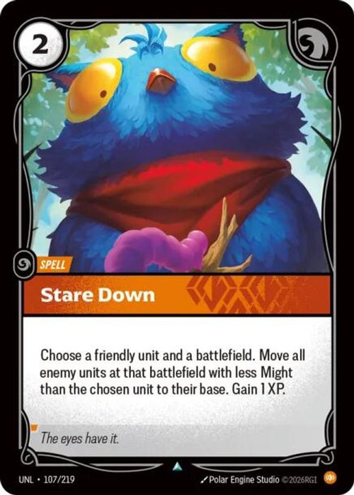 Stare Down 107/219 Uncommon Unleashed