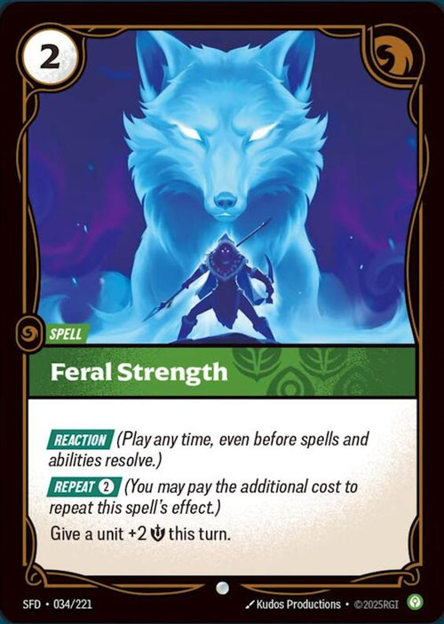 Feral Strength 034/221 Common Spiritforged