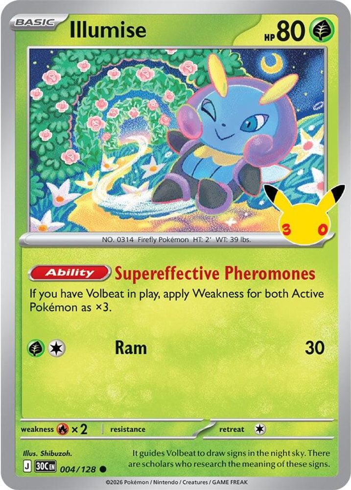 Illumise 004/128 Holo Common ME: 30th Celebration