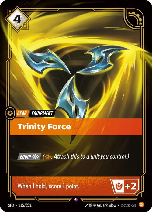 Trinity Force 115/221 Rare Spiritforged Foil