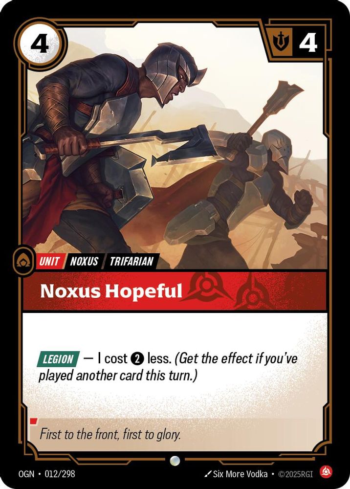 Noxus Hopeful 012/298 Common Origins