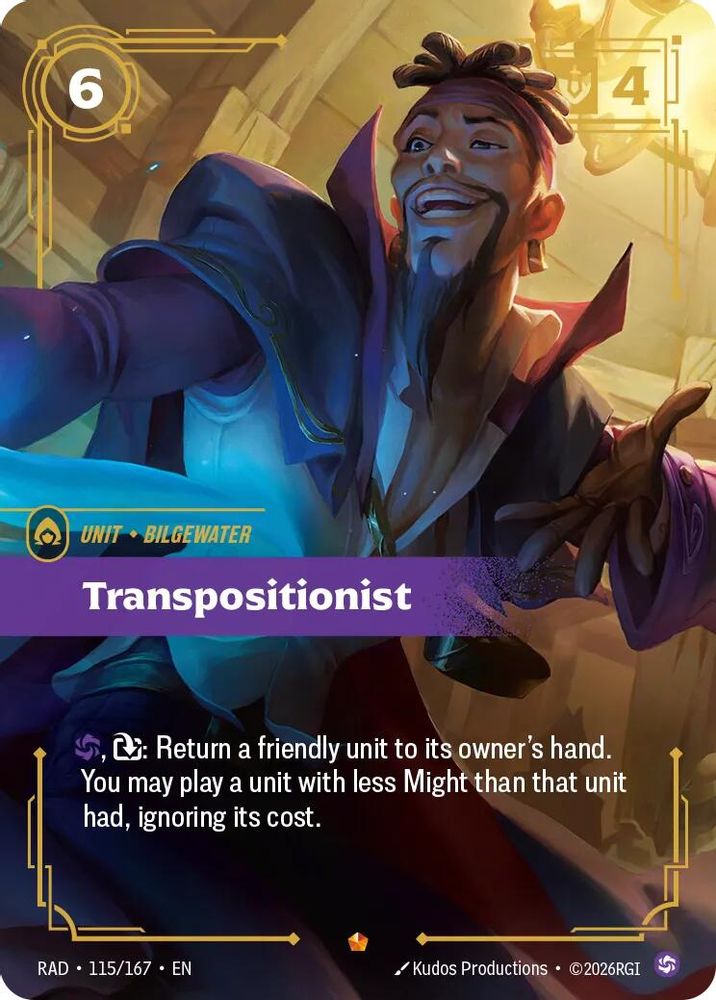 Transpositionist 115/167 Epic Radiance Riftbound Foil NM