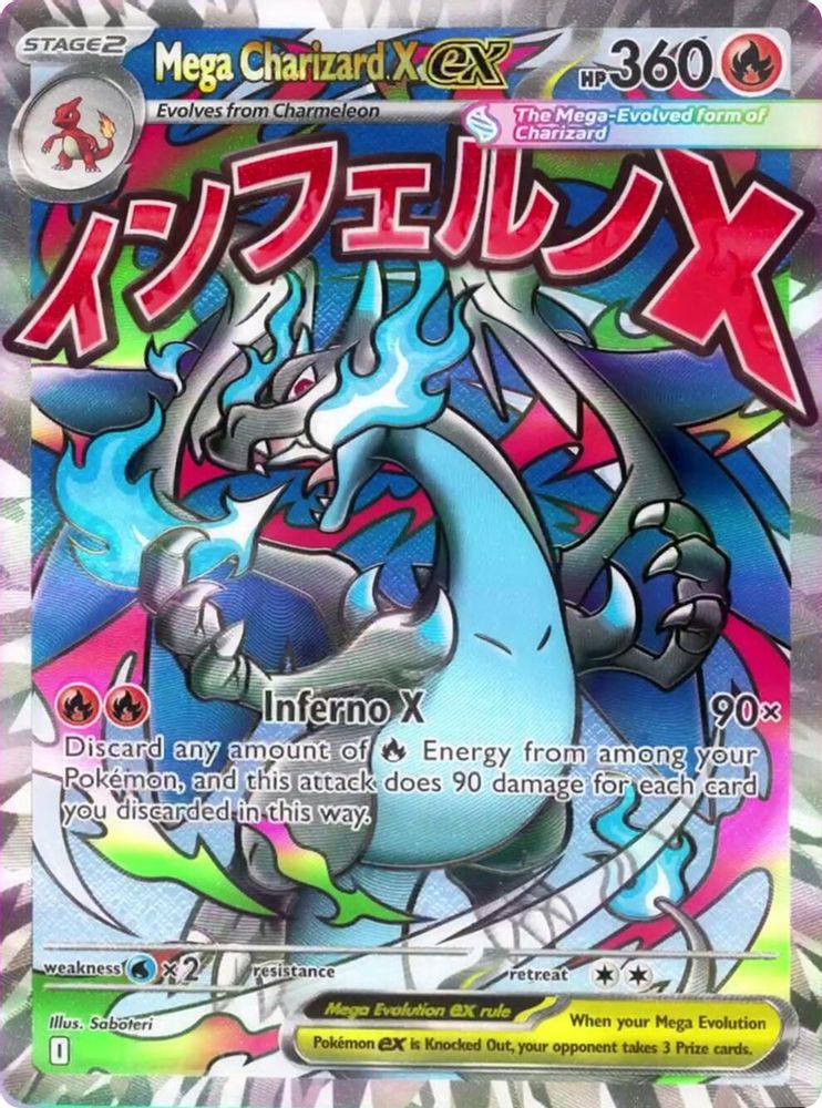 Mega Charizard X ex 023 Holo Promo ME: Mega Evolution Promo