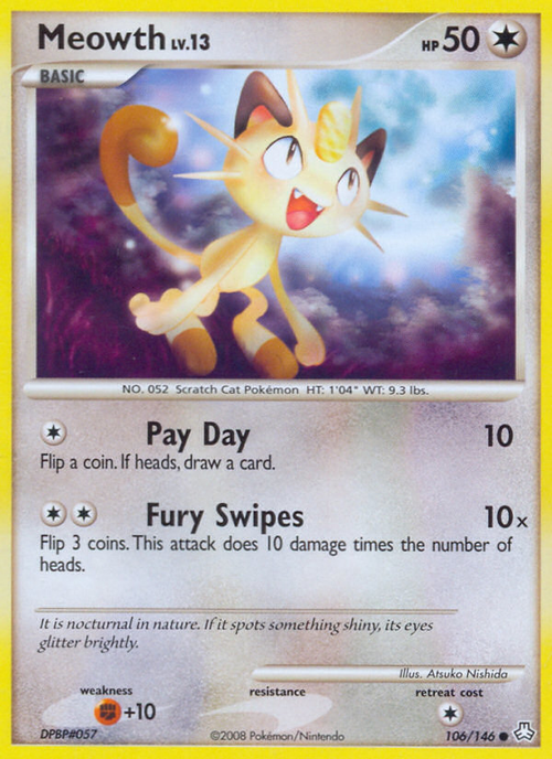 Meowth 106/146 Common Legends Awakened