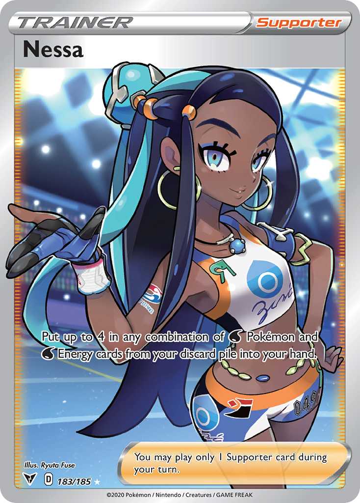Nessa 183/185 Ultra Rare Vivid Voltage Pokemon Holo NM
