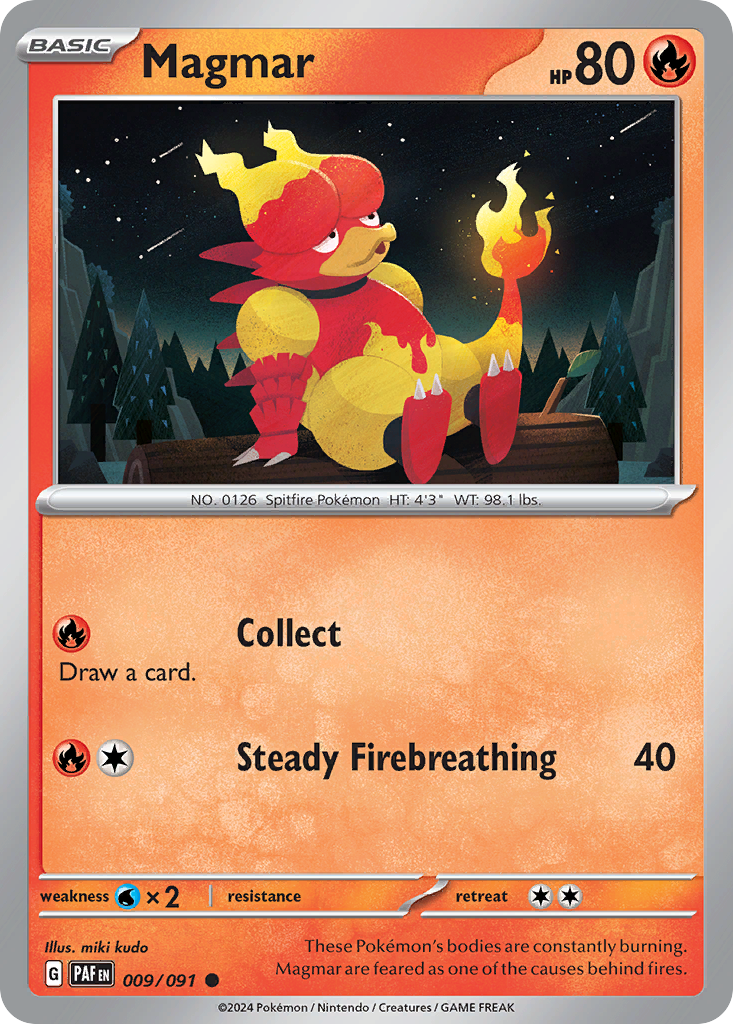 Magmar 009/091 Common Paldean Fates