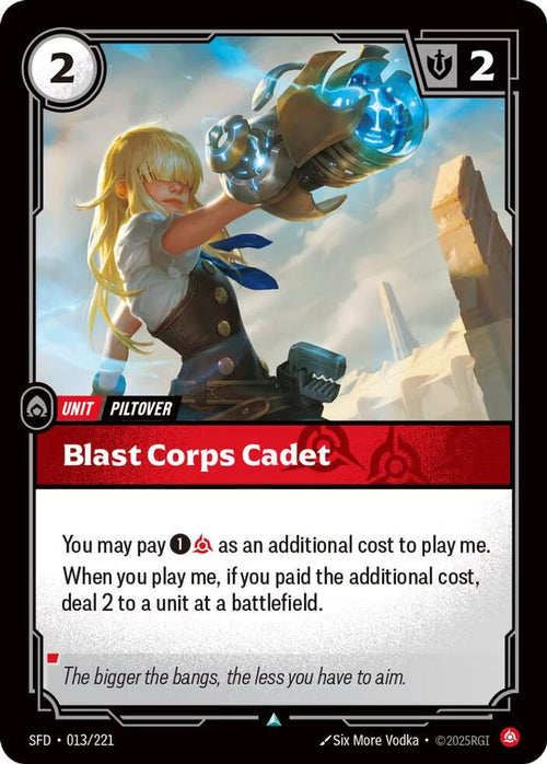 Blast Corps Cadet 013/221 Uncommon Spiritforged