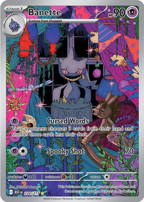 Banette 234/217 Illustration Rare Ascended Heroes Holo