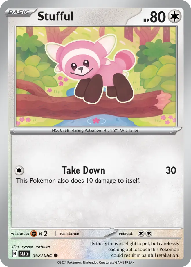 Stufful 052/064 Common Shrouded Fable Pokemon NM
