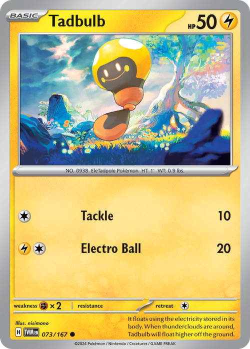 Tadbulb 073/167 Common Twilight Masquerade Reverse Holo