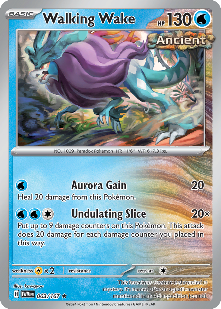 Walking Wake 063/167 Rare Twilight Masquerade Holo
