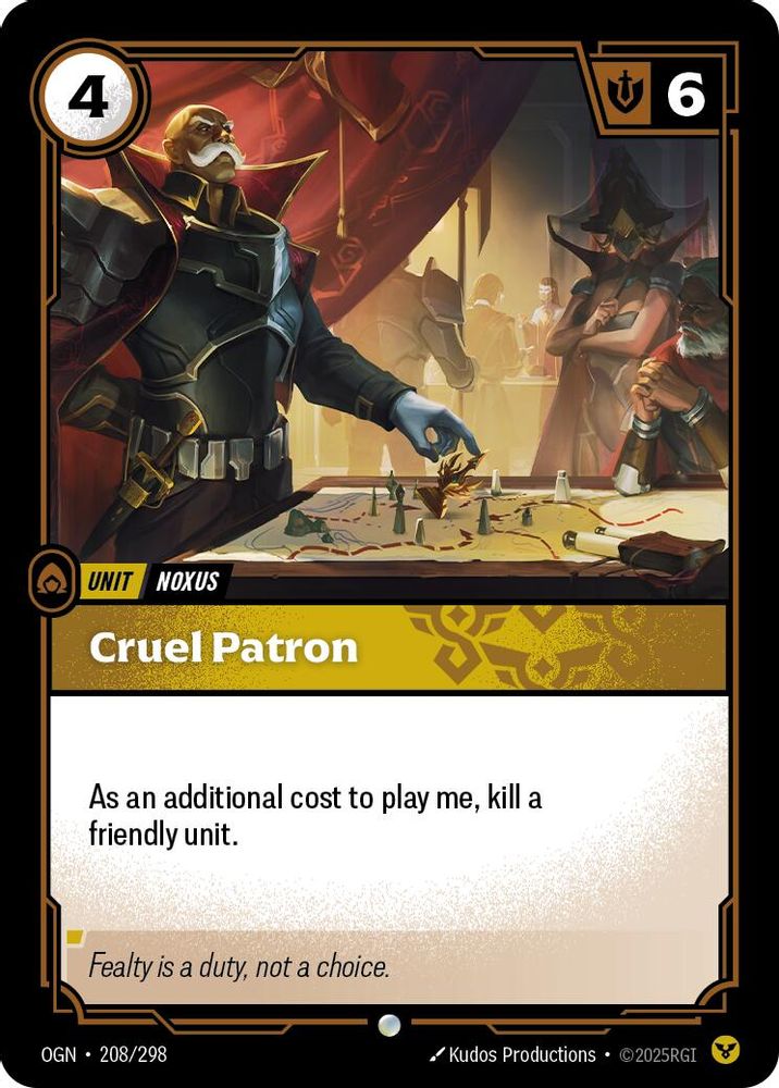 Cruel Patron 208/298 Common Origins