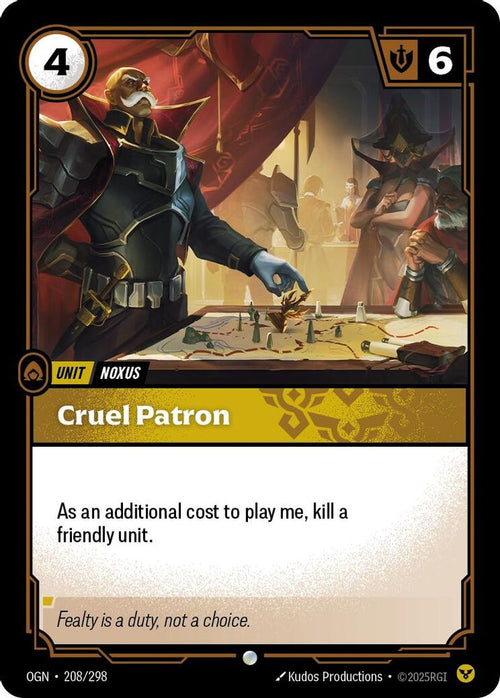 Cruel Patron 208/298 Common Origins