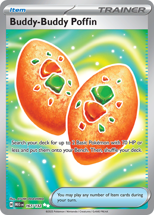 Buddy-Buddy Poffin 167/132 Ultra Rare Mega Evolution Holo