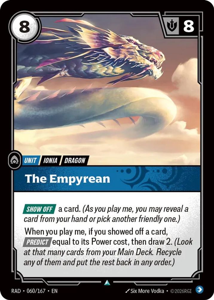 The Empyrean 060/167 Uncommon Radiance Riftbound NM