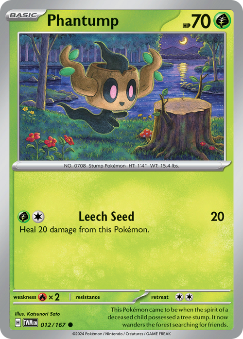 Phantump 012/167 Common Twilight Masquerade Reverse Holo