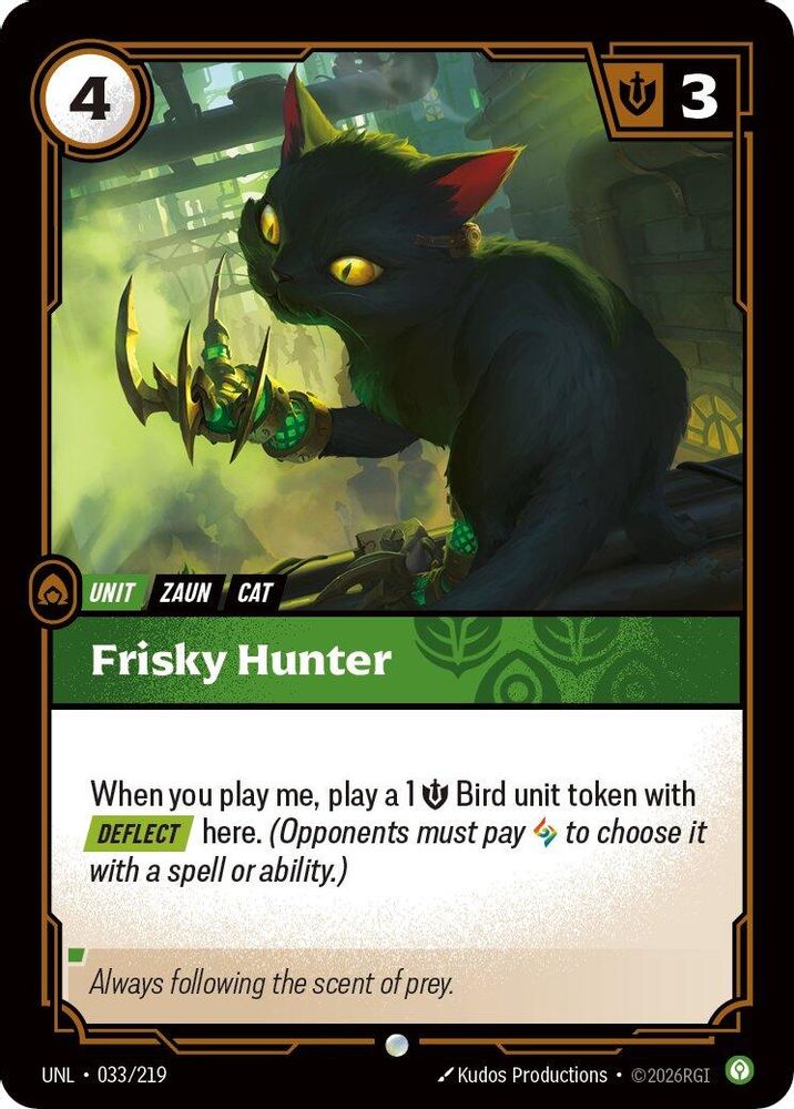 Frisky Hunter 033/219 Common Unleashed