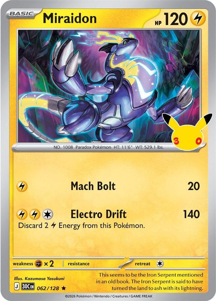 Miraidon 062/128 ME: 30th Celebration Holo