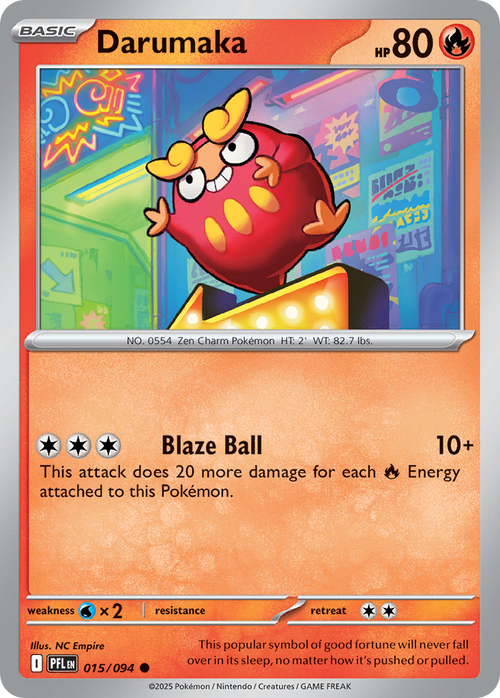 Darumaka 015/094 Common Phantasmal Flames Reverse Holo