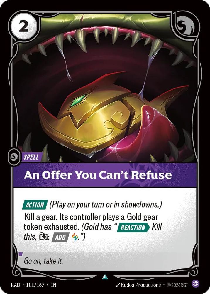 An Offer You Can't Refuse 101/167 Uncommon Radiance Riftbound NM