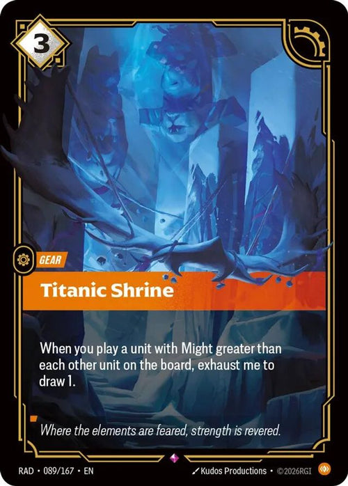 Titanic Shrine 089/167 Rare Radiance Foil