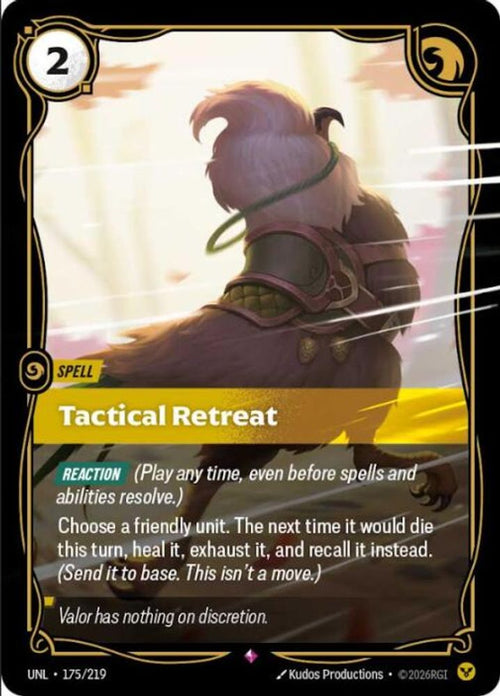 Tactical Retreat 175/219 Rare Unleashed Foil