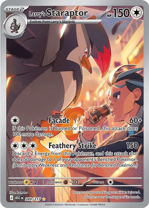 Larry's Staraptor 249/217 Illustration Rare Ascended Heroes Holo